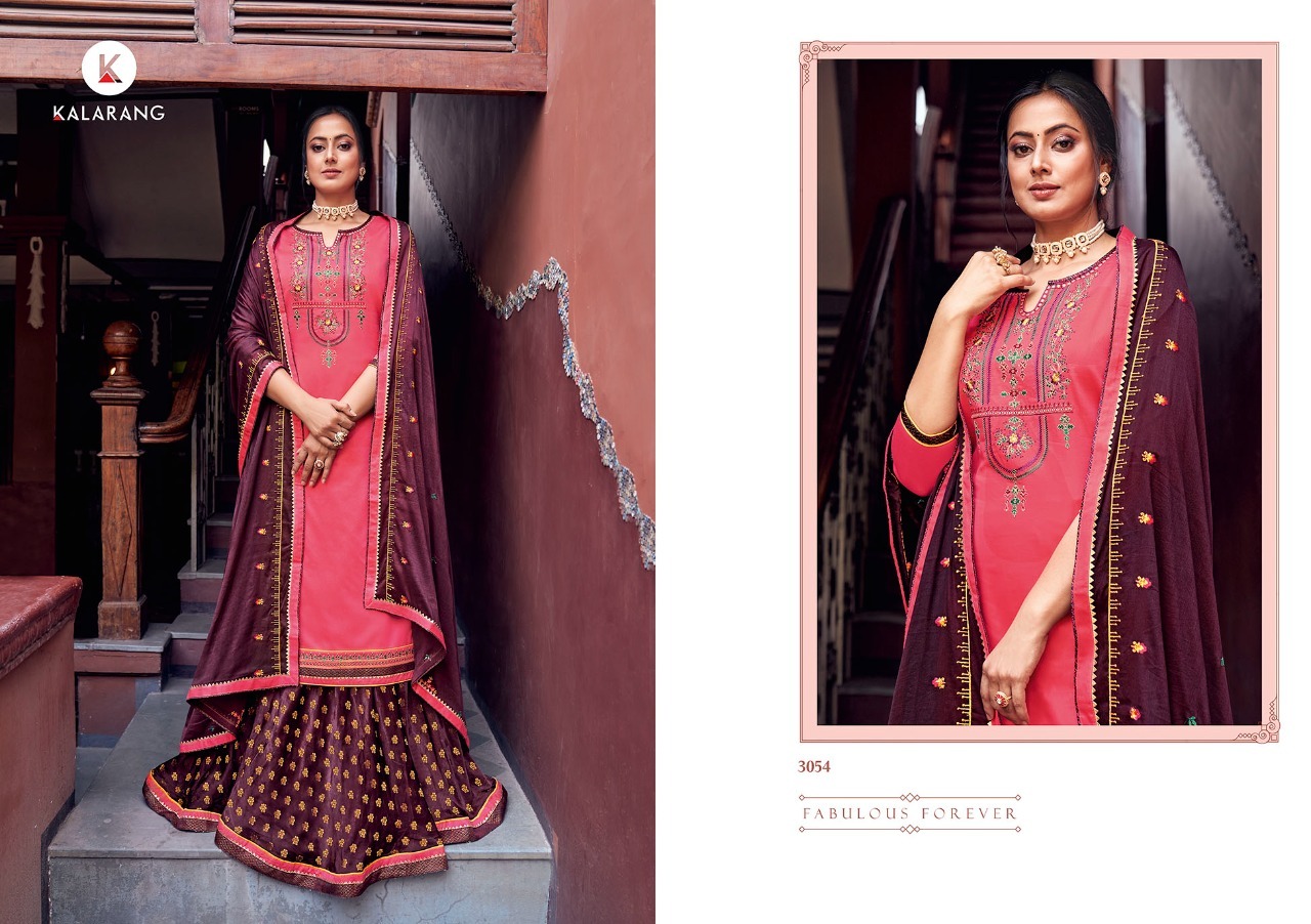 kalarang black berry vol 5 jam silk astonish look salwar suit catalog