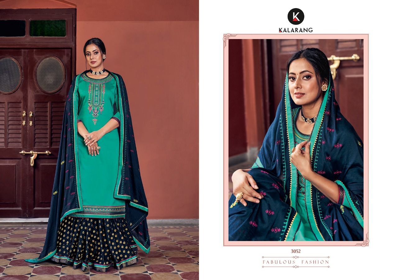 kalarang black berry vol 5 jam silk astonish look salwar suit catalog