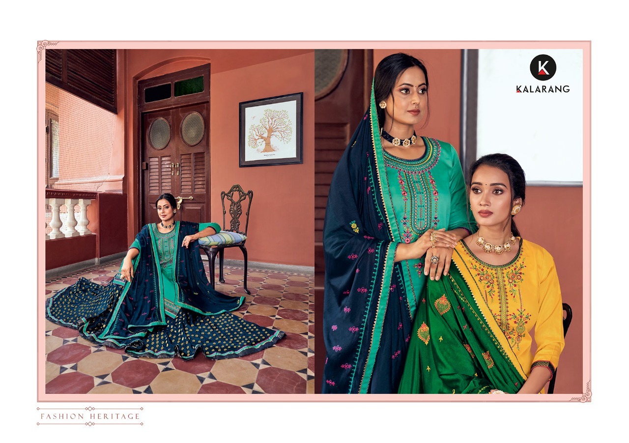 kalarang black berry vol 5 jam silk astonish look salwar suit catalog