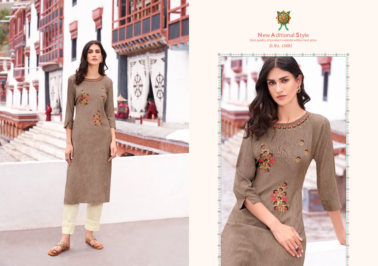 kalarang nexon cotton elegant look kurti catalog