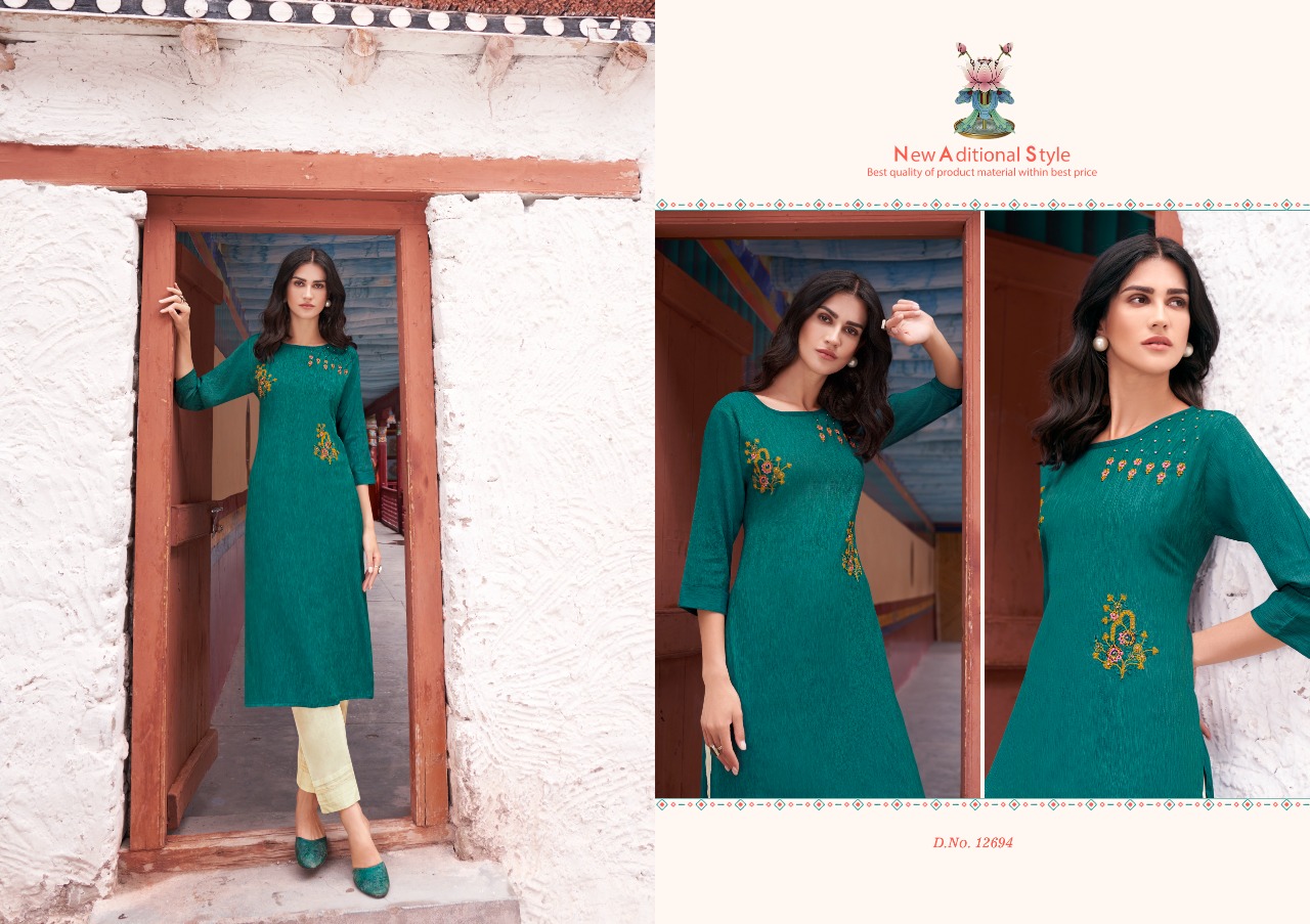 kalarang nexon cotton elegant look kurti catalog