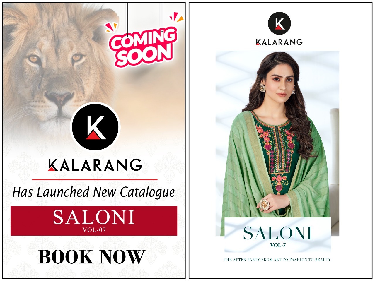 kalarang saloni  vol 7 jam silk elegant look salwar suit catalog