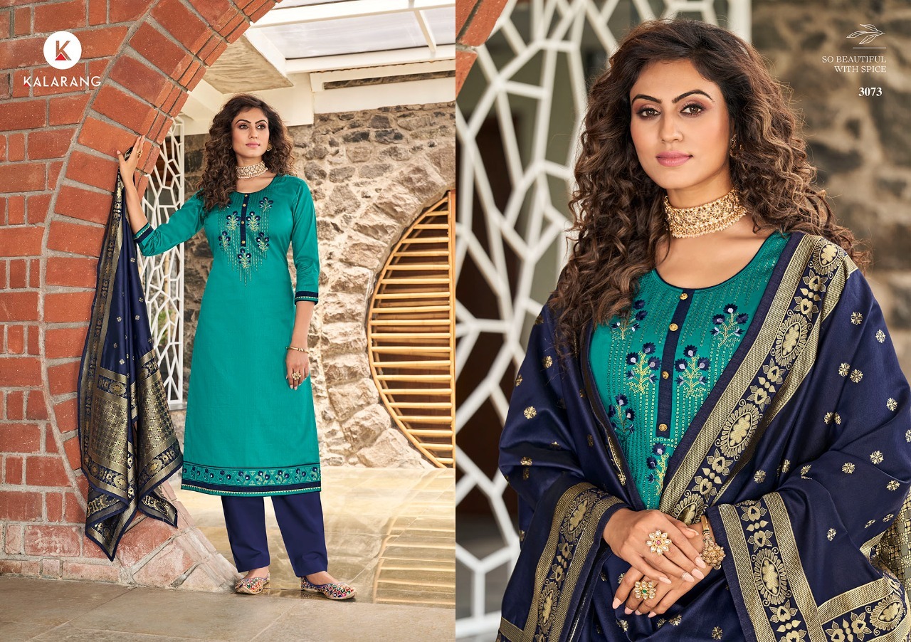 kalarang suhani cotton elegant salwar suit catalog