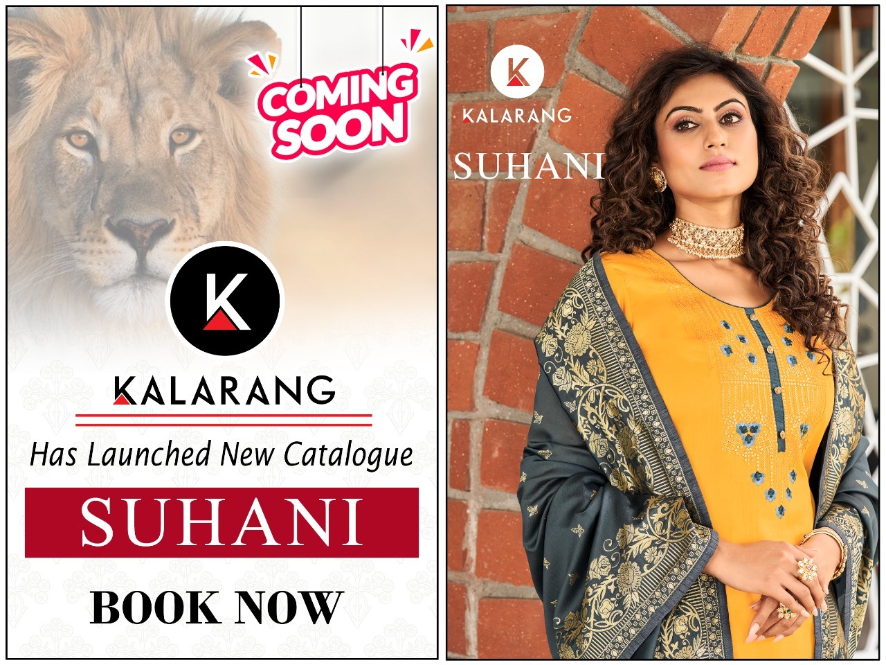 kalarang suhani cotton elegant salwar suit catalog