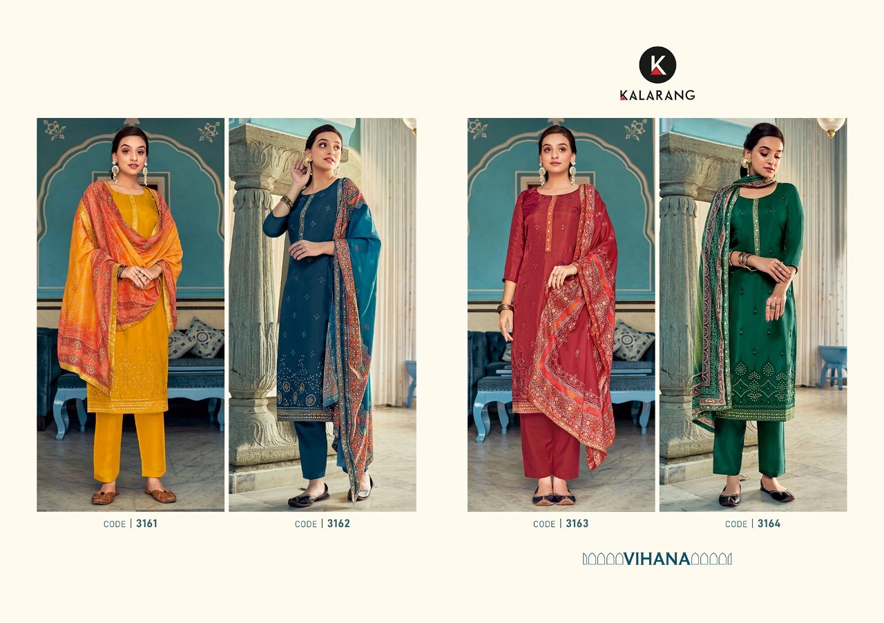 kalarang vihana viscose astonish look salwar suit catalog