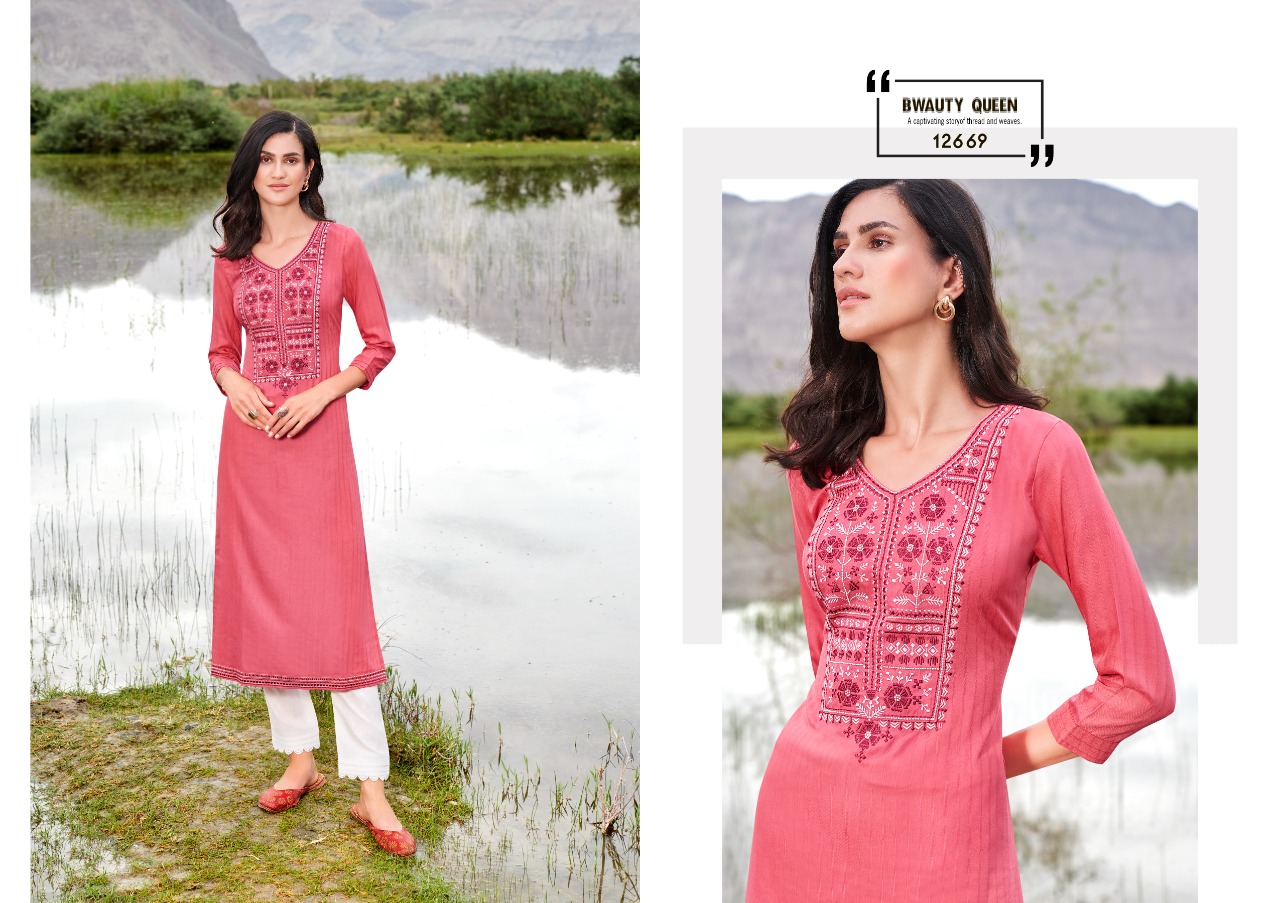 Kalaroop by Kajree beat rayon catchy look kurti  catalog