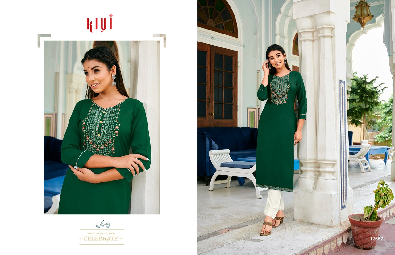 kalaroop by kajree kivi vol 3 rayon graceful look kurti catalog