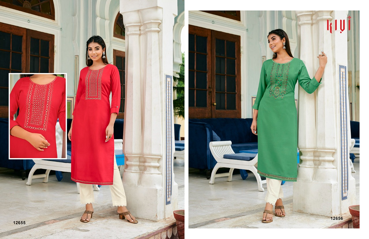 kalaroop by kajree kivi vol 3 rayon graceful look kurti catalog