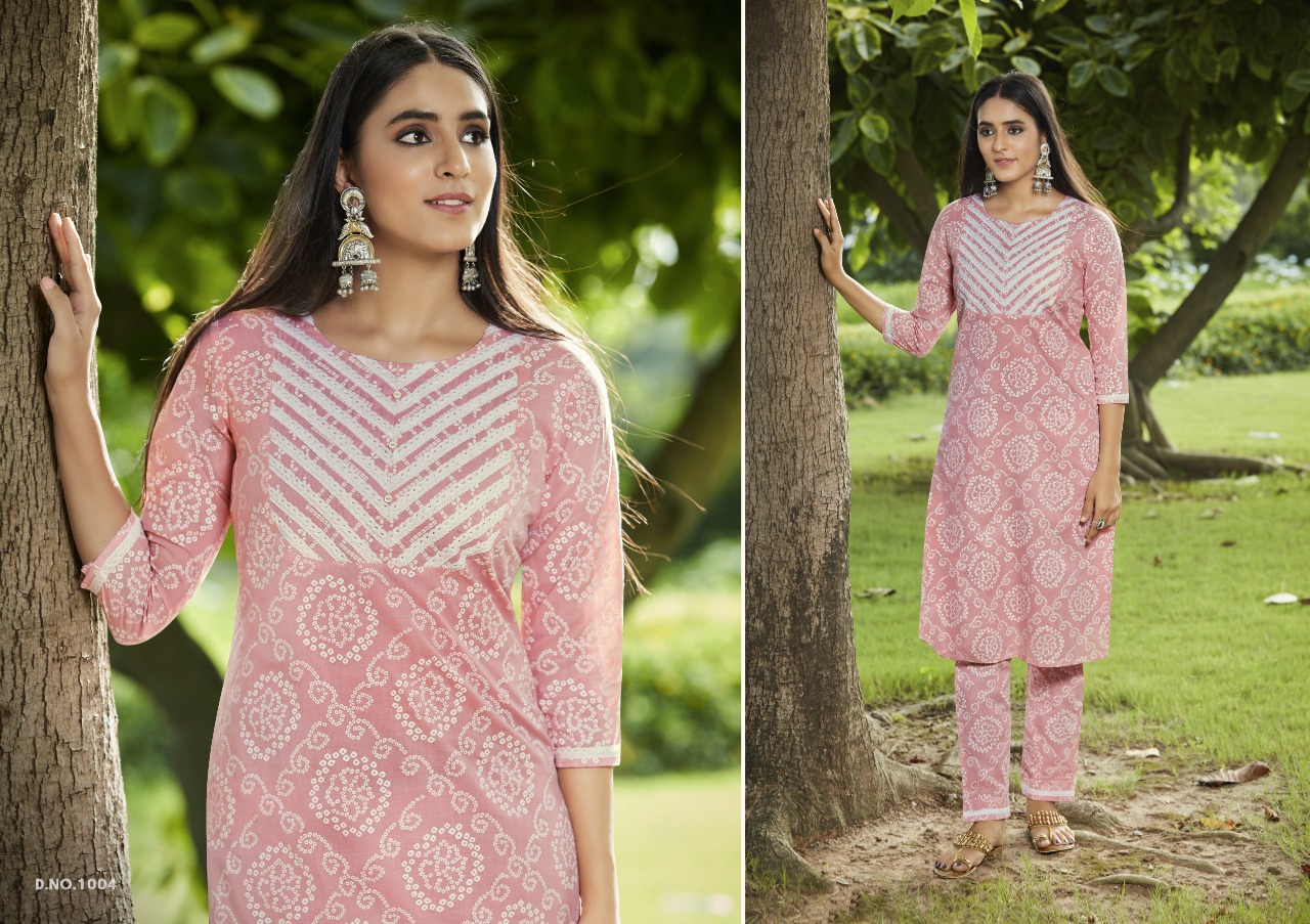 Kalaroop by Kajree lizzy cotton elegant look kurti  with pant catalog