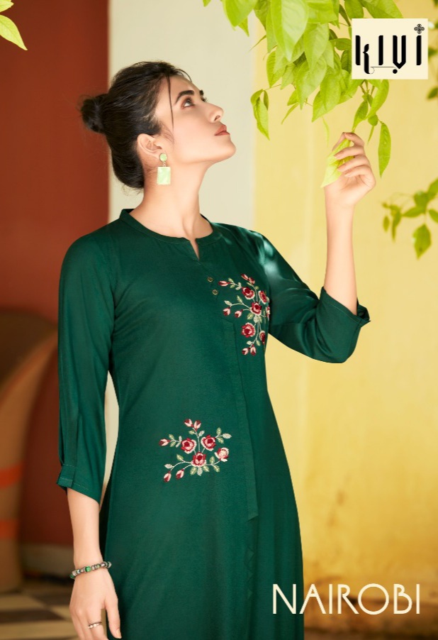 Kalaroop by Kajree nairobi rayon catchy look kurti  catalog