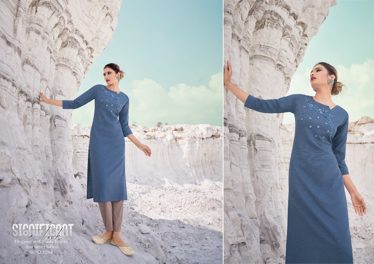 Kalaroop by Kajree omega rayon catchy look kurti catalog