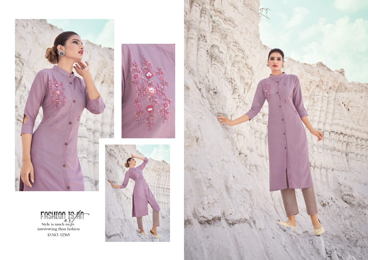 Kalaroop by Kajree omega rayon catchy look kurti catalog