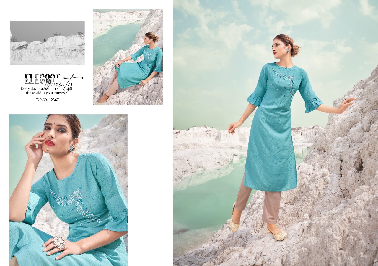 Kalaroop by Kajree omega rayon catchy look kurti catalog