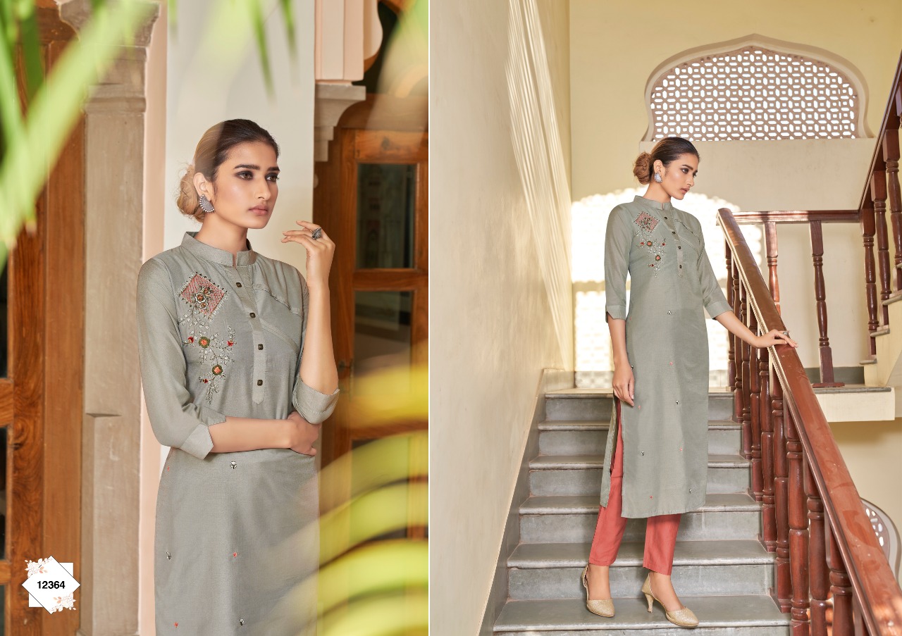 Kalaroop by Kajree ruhani silk catchy look kurti  catalog