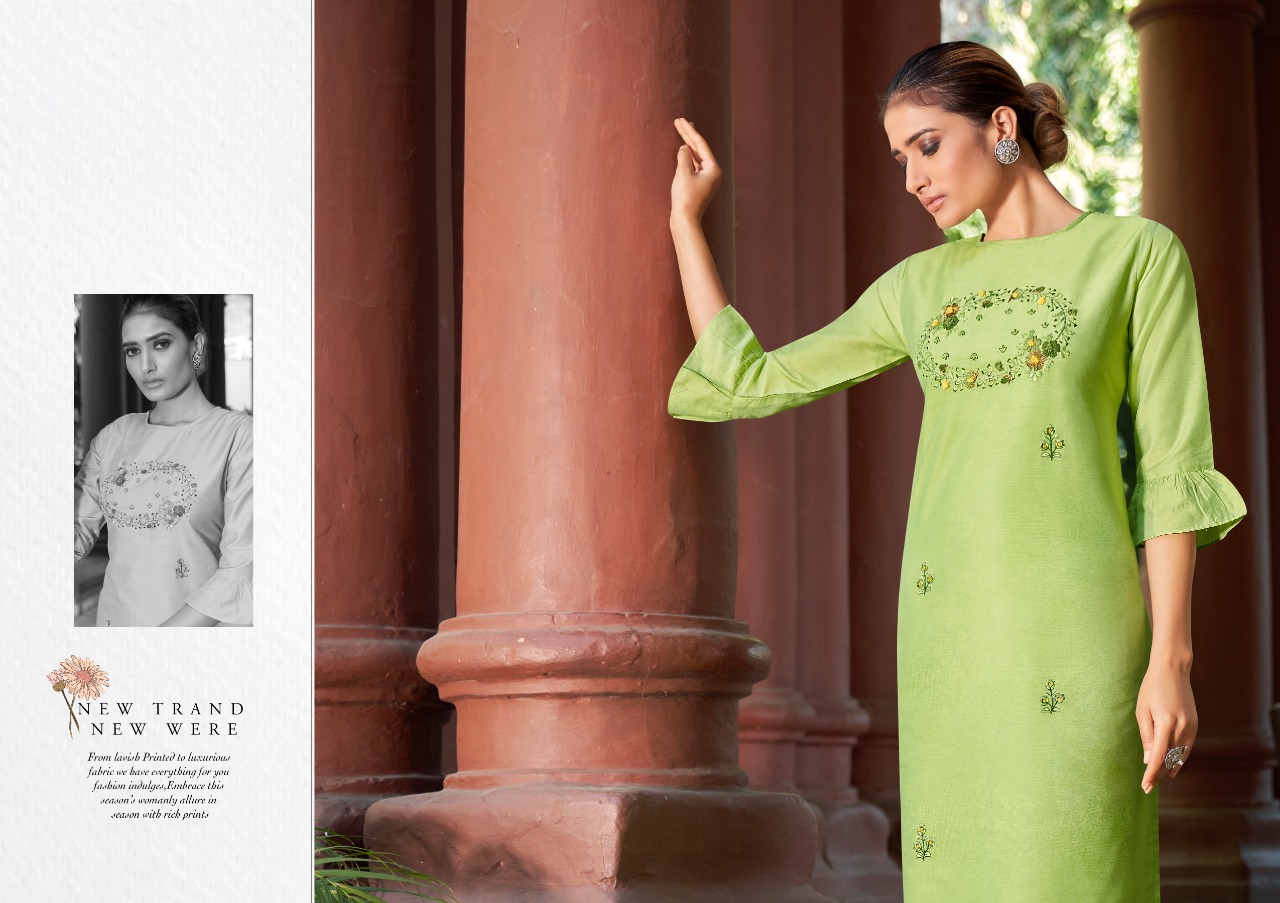 Kalaroop by Kajree ruhani silk catchy look kurti  catalog