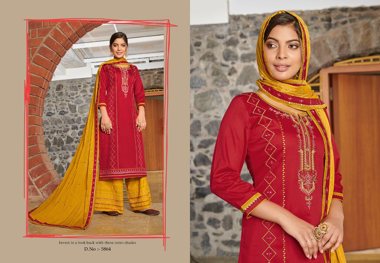 kessi fabrics safari vol 5 jam silk gorgeous look salwar suit catalog