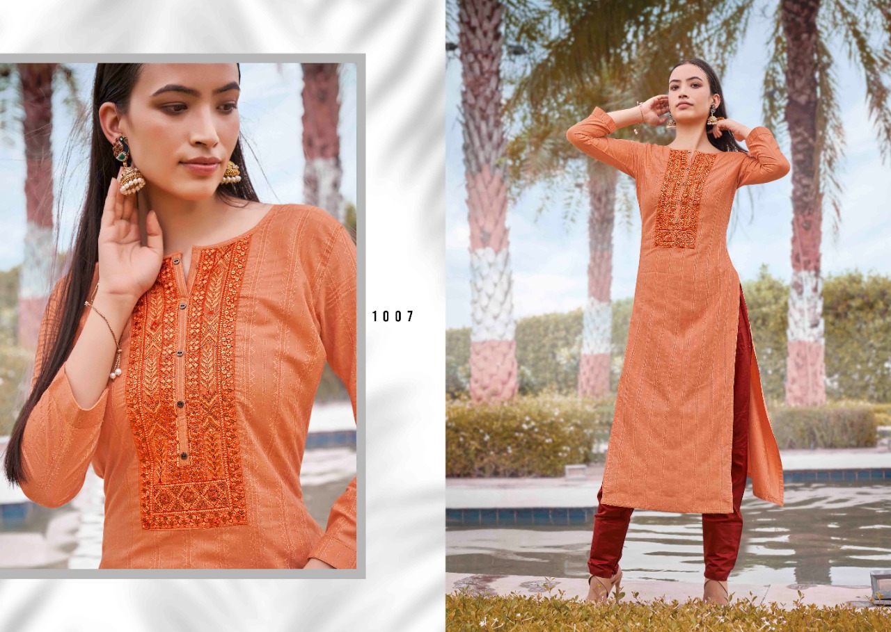 kessi rangoon light line vol 8 silk classic trendy look kurti catalog