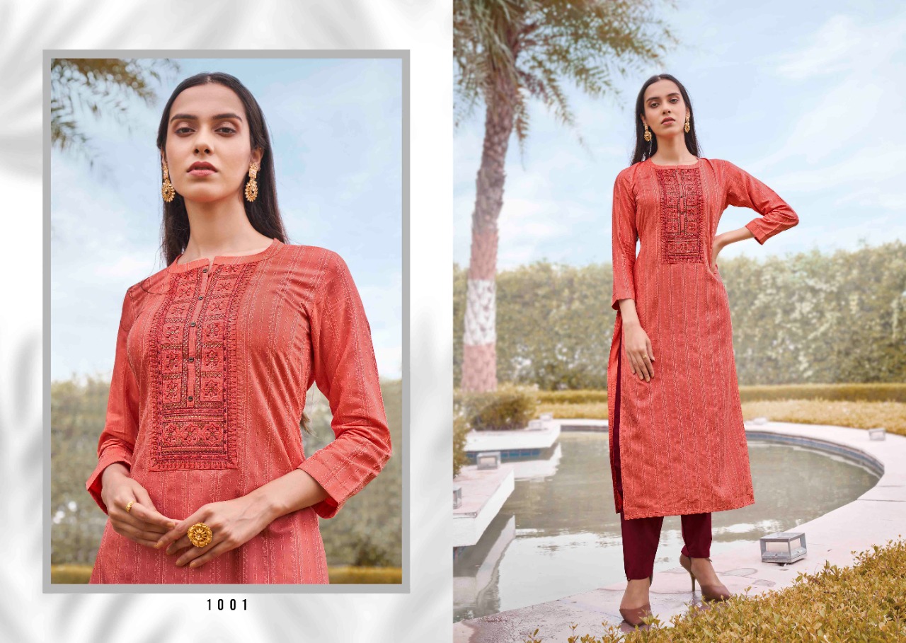 kessi rangoon light line vol 8 silk classic trendy look kurti catalog