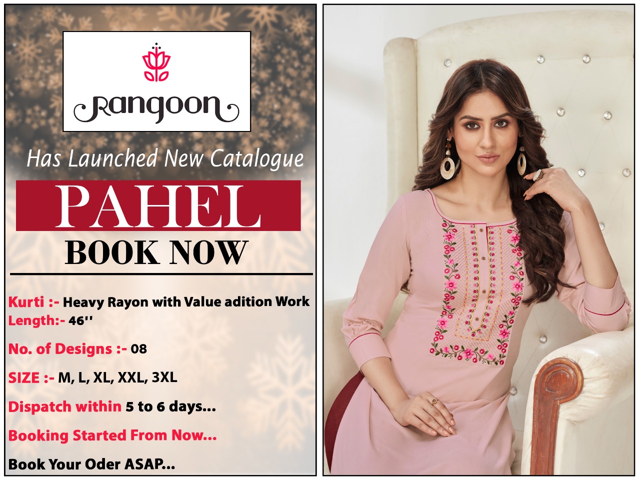 kessi rangoon paheli rayon elegant look kurti catalog