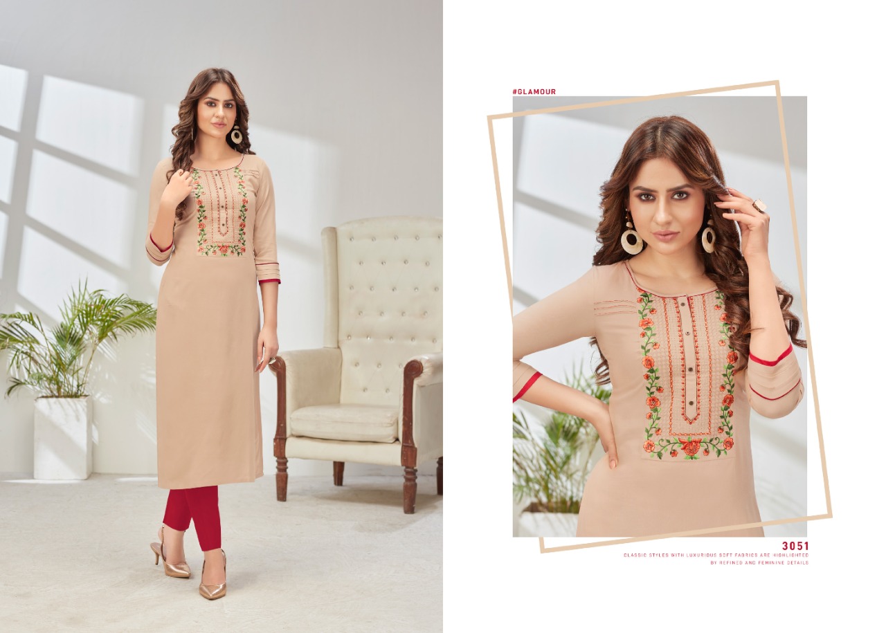 kessi rangoon paheli rayon elegant look kurti catalog