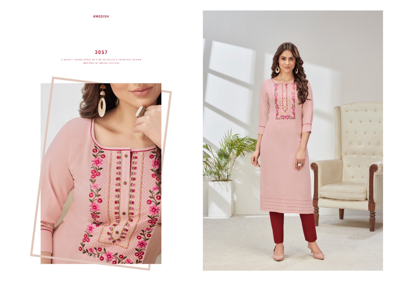 kessi rangoon paheli rayon elegant look kurti catalog