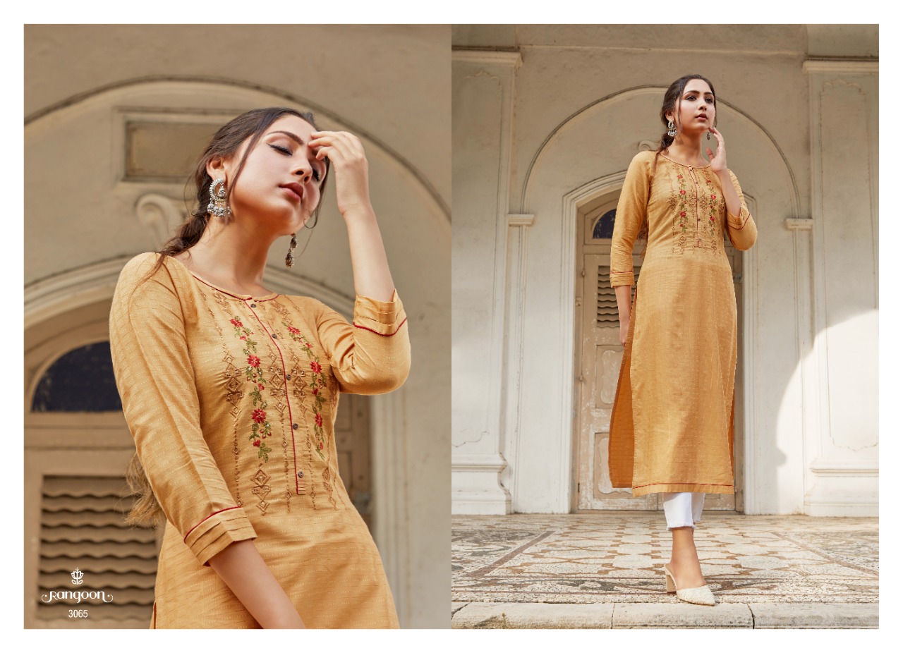 kessi rangoon rangat silk decent look kurti catalog