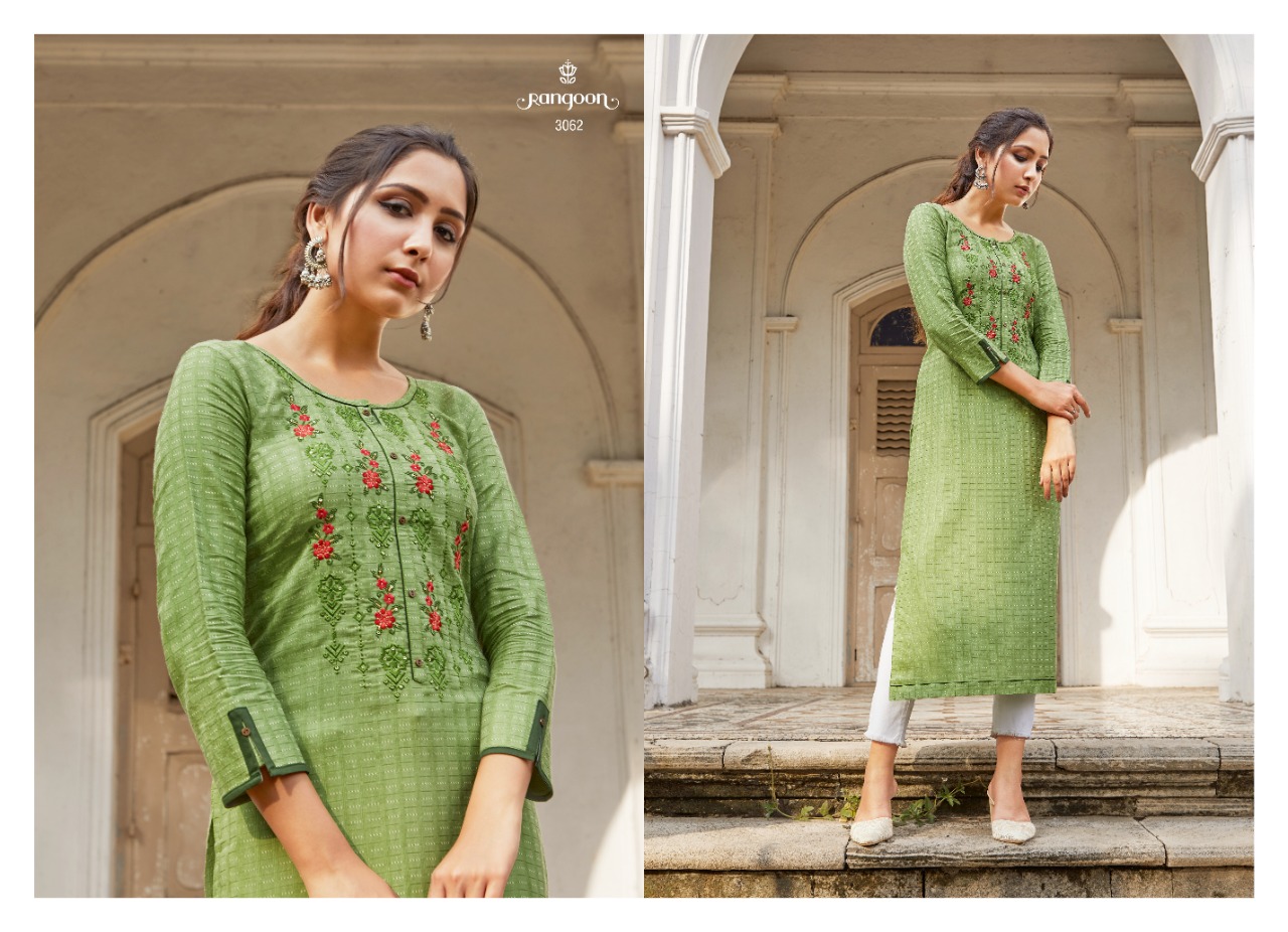 kessi rangoon rangat silk decent look kurti catalog