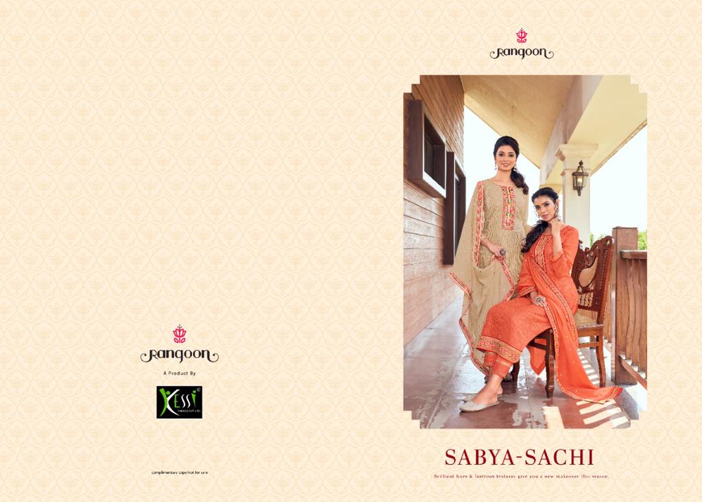 Kessi rangoon sabya sachi bemberg  decent look top bottom with dupatta catalog