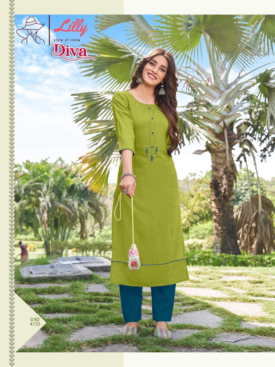 lilly style of india diva rayon regal look kurti catalog