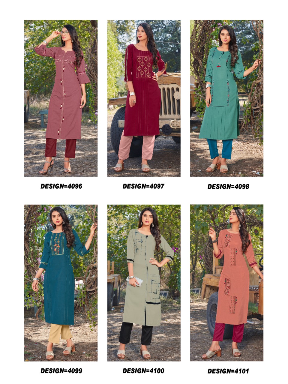 lilly style of india roma cotton catchy look kurti catalog