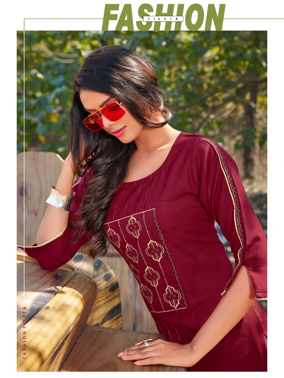 lilly style of india roma cotton catchy look kurti catalog