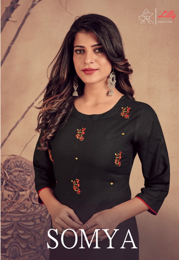 lilly style of india somya rayon astonishing kurti catalog