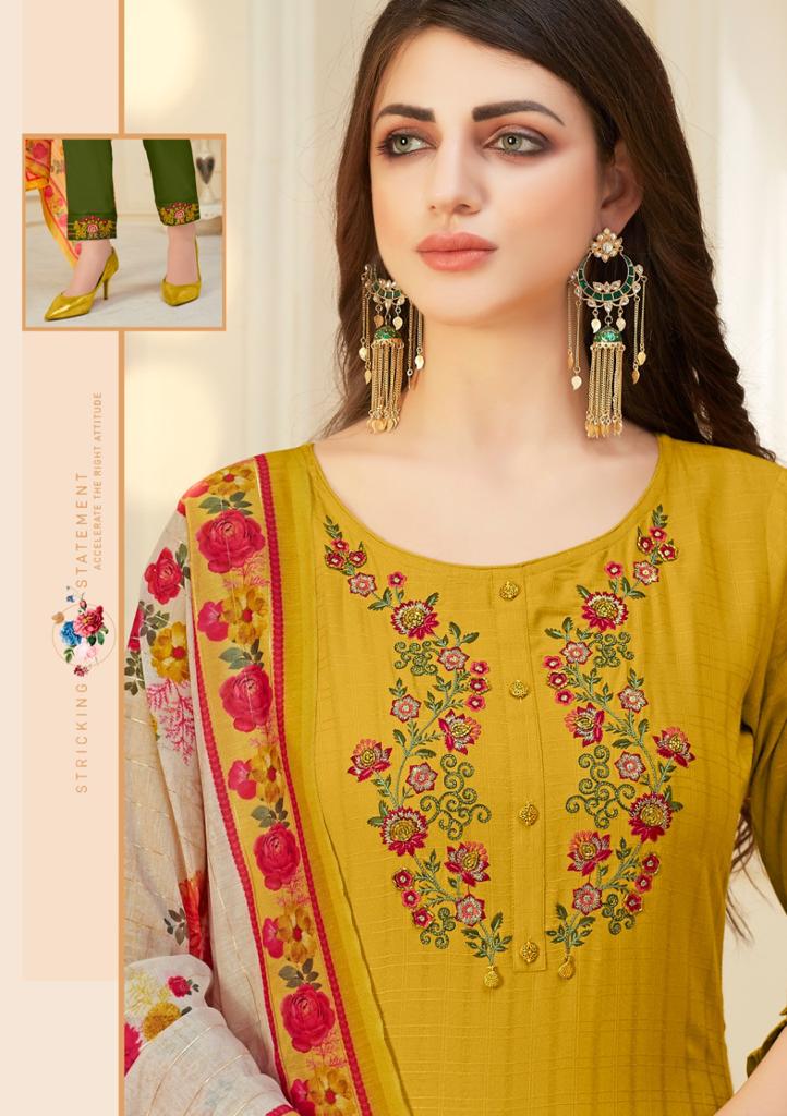 lily and lali mahira viscose gorgeous look top with bottom and dupatta catalog