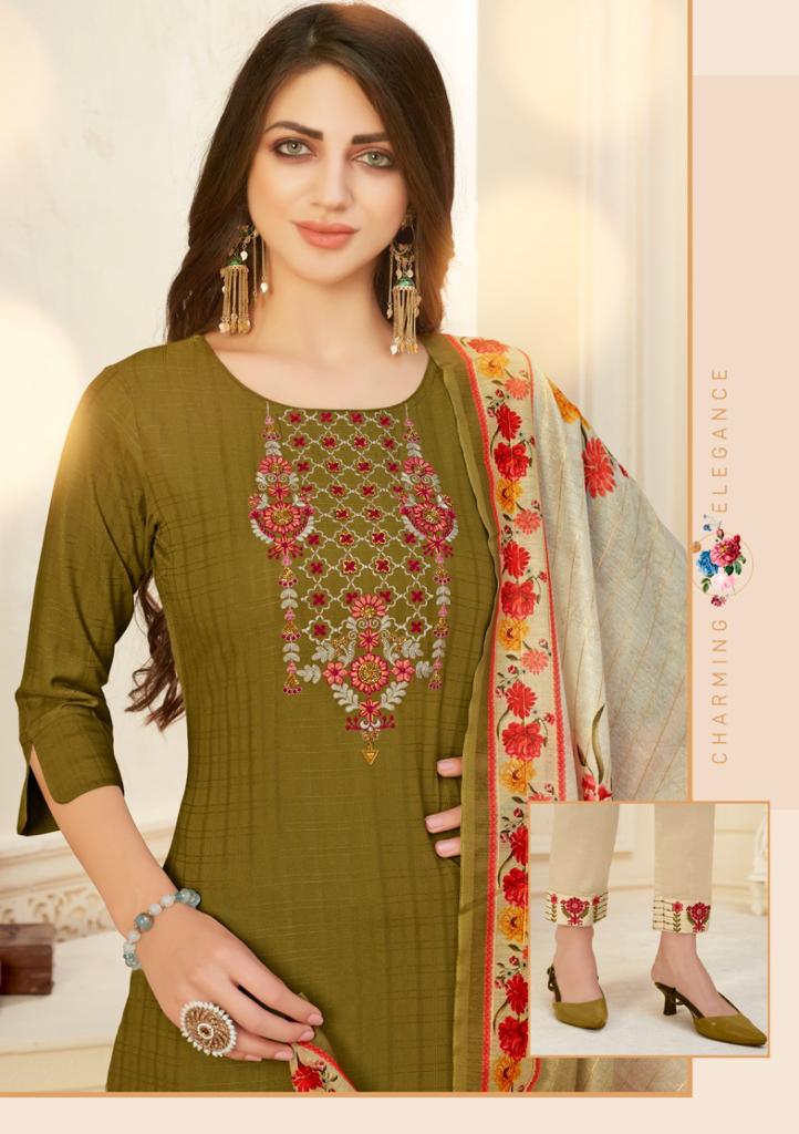 lily and lali mahira viscose gorgeous look top with bottom and dupatta catalog