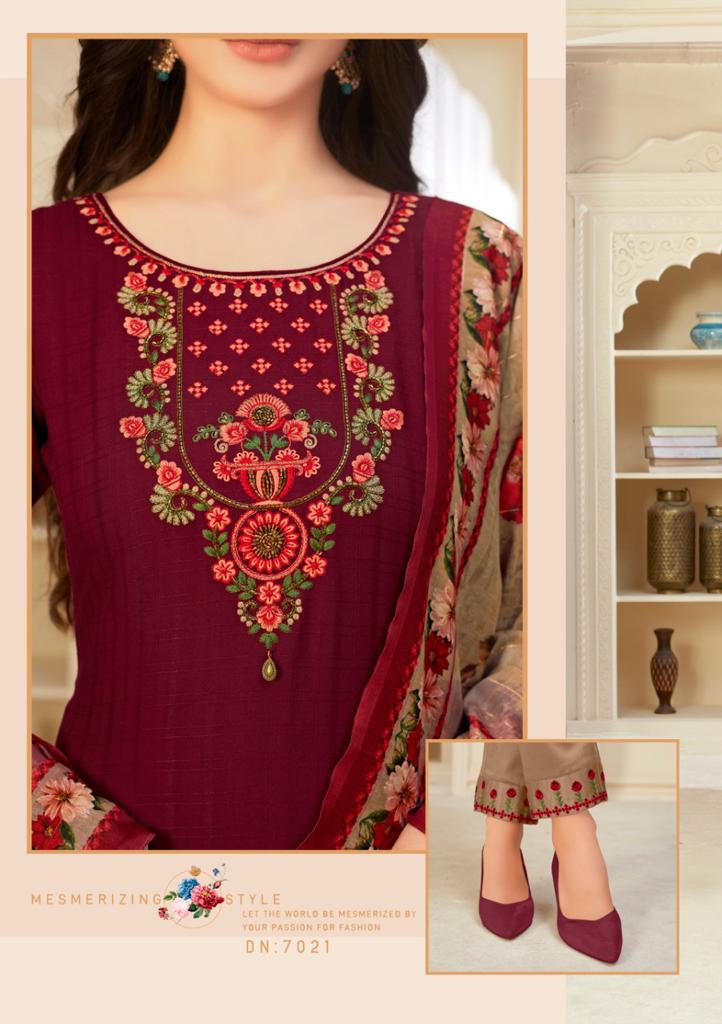 lily and lali mahira viscose gorgeous look top with bottom and dupatta catalog