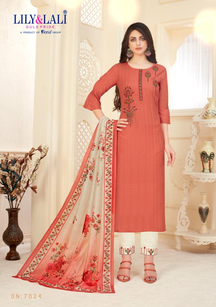 lily and lali mahira viscose gorgeous look top with bottom and dupatta catalog