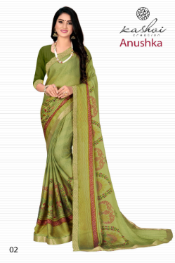 lt anushka moss graceful look saree catalog