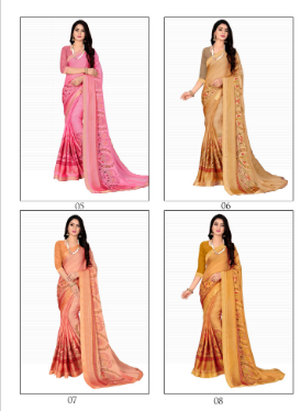 lt anushka moss graceful look saree catalog