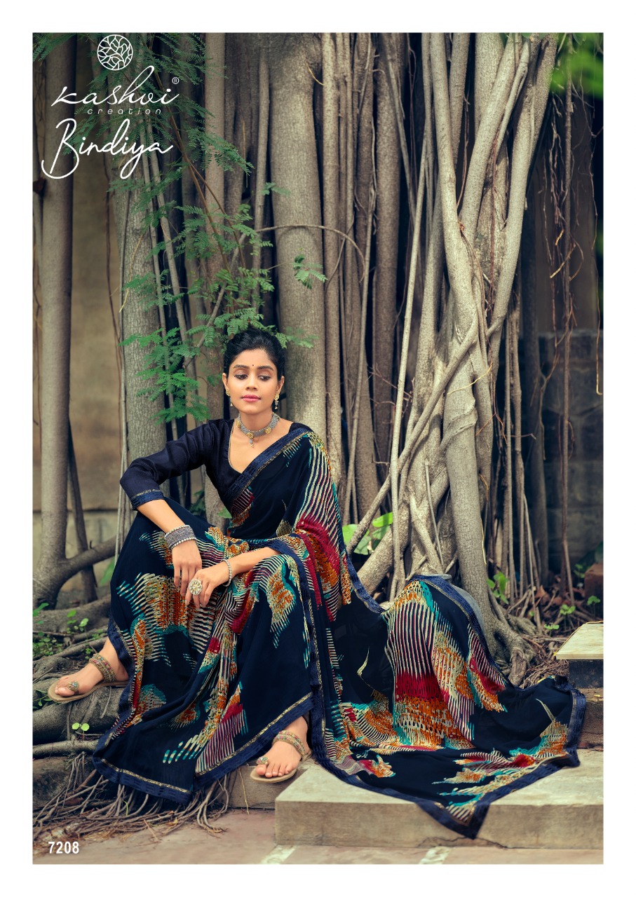 lt kashvi creation bindiya weightless exclusive print saree catalog