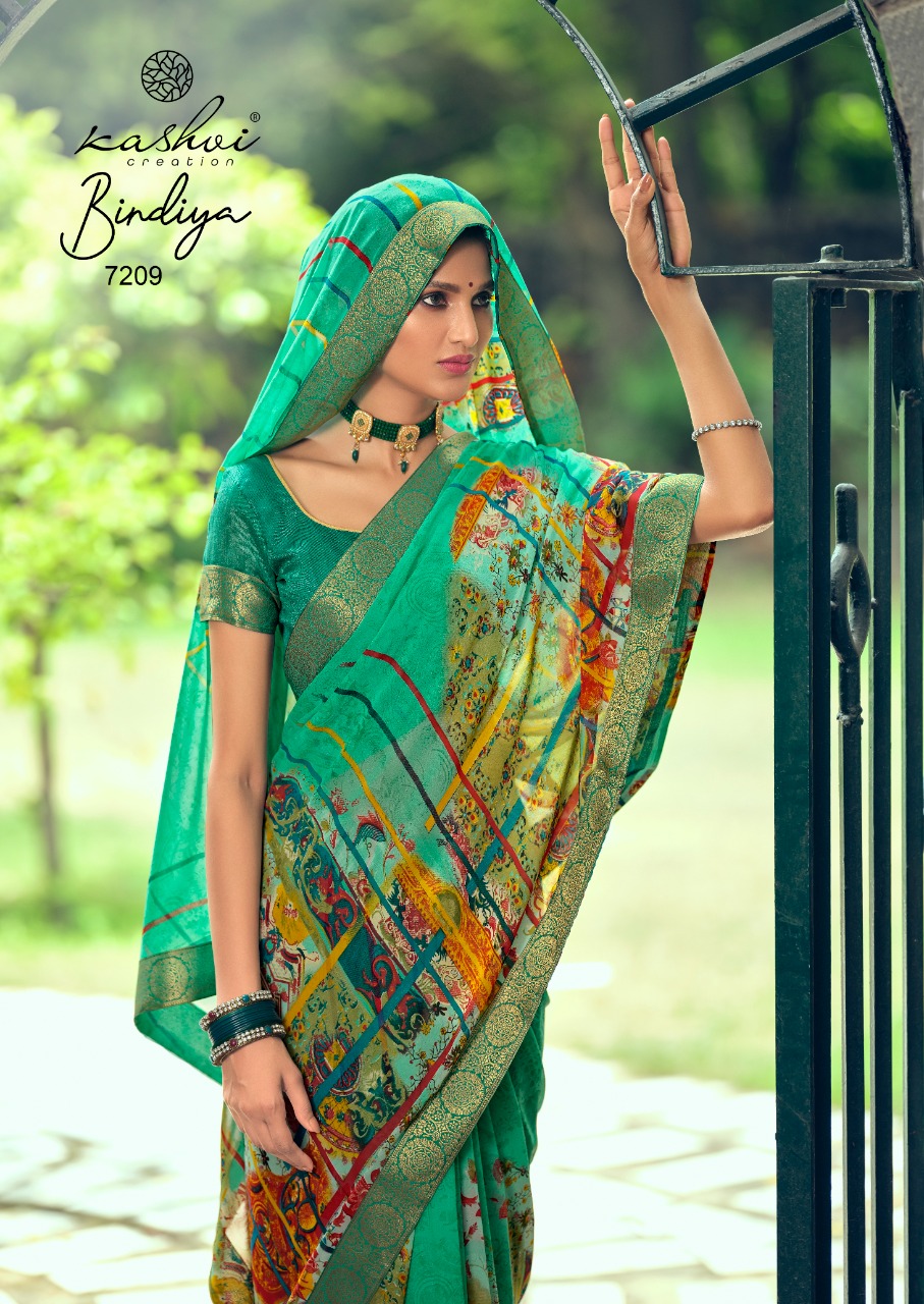 lt kashvi creation bindiya weightless exclusive print saree catalog