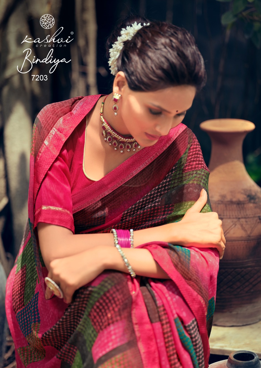 lt kashvi creation bindiya weightless exclusive print saree catalog