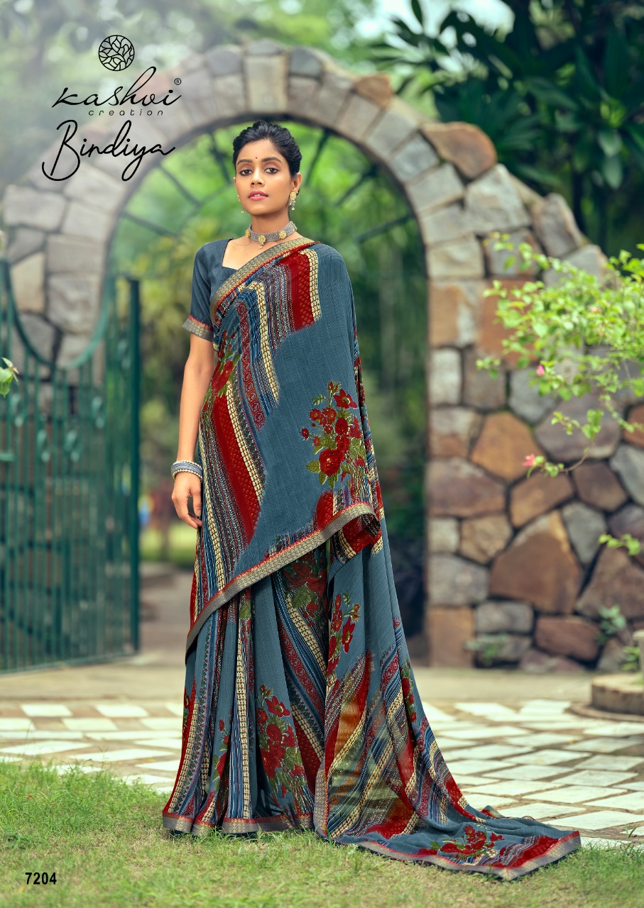 lt kashvi creation bindiya weightless exclusive print saree catalog