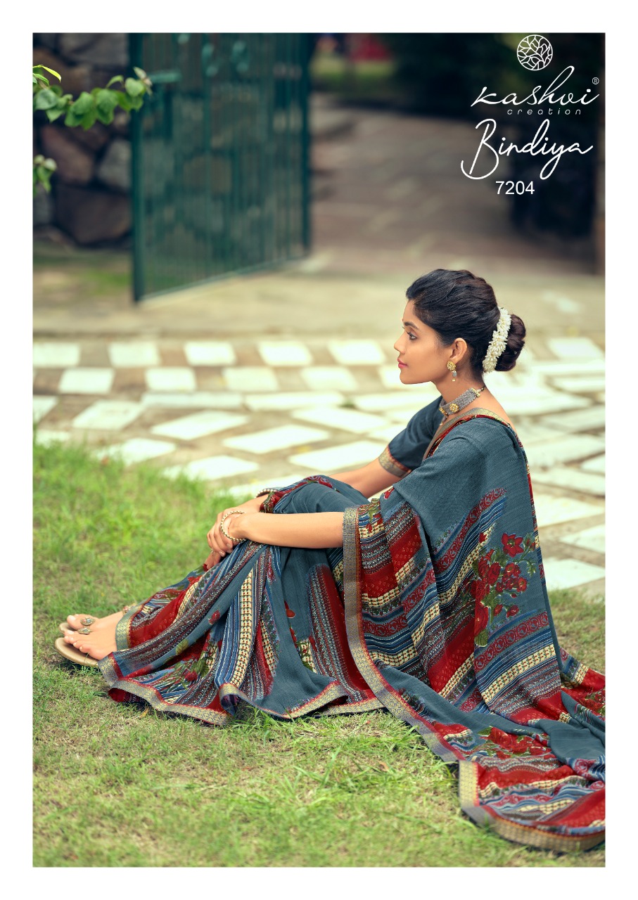 lt kashvi creation bindiya weightless exclusive print saree catalog