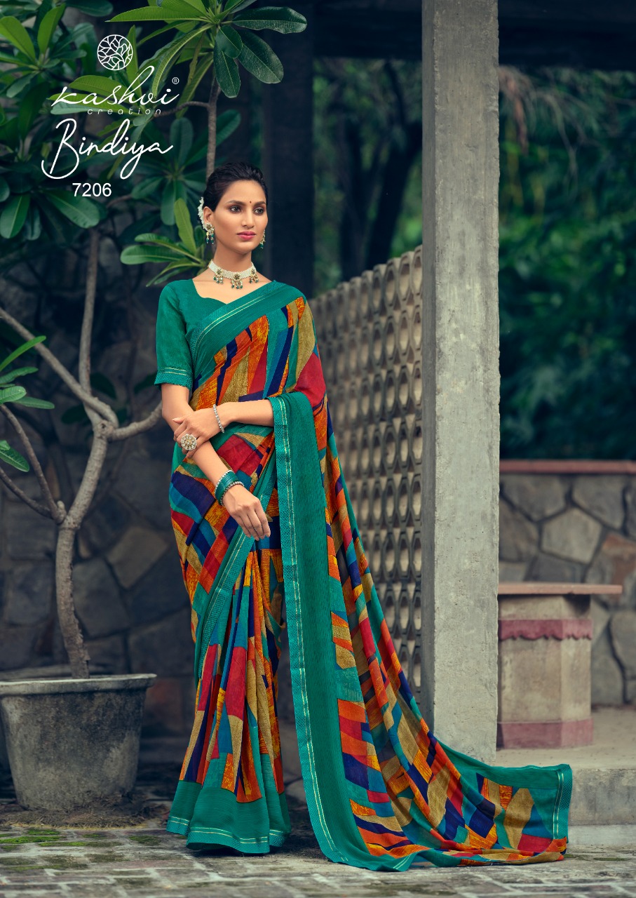 lt kashvi creation bindiya weightless exclusive print saree catalog