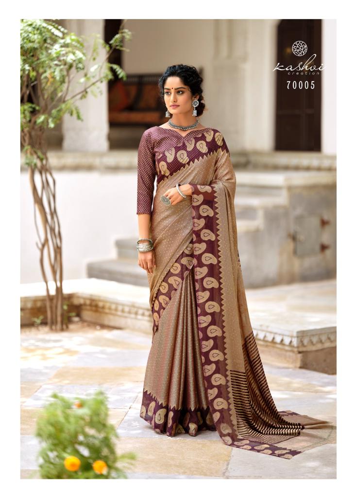 lt kashvi creation kalakriti shiffon exclusive print saree catalog