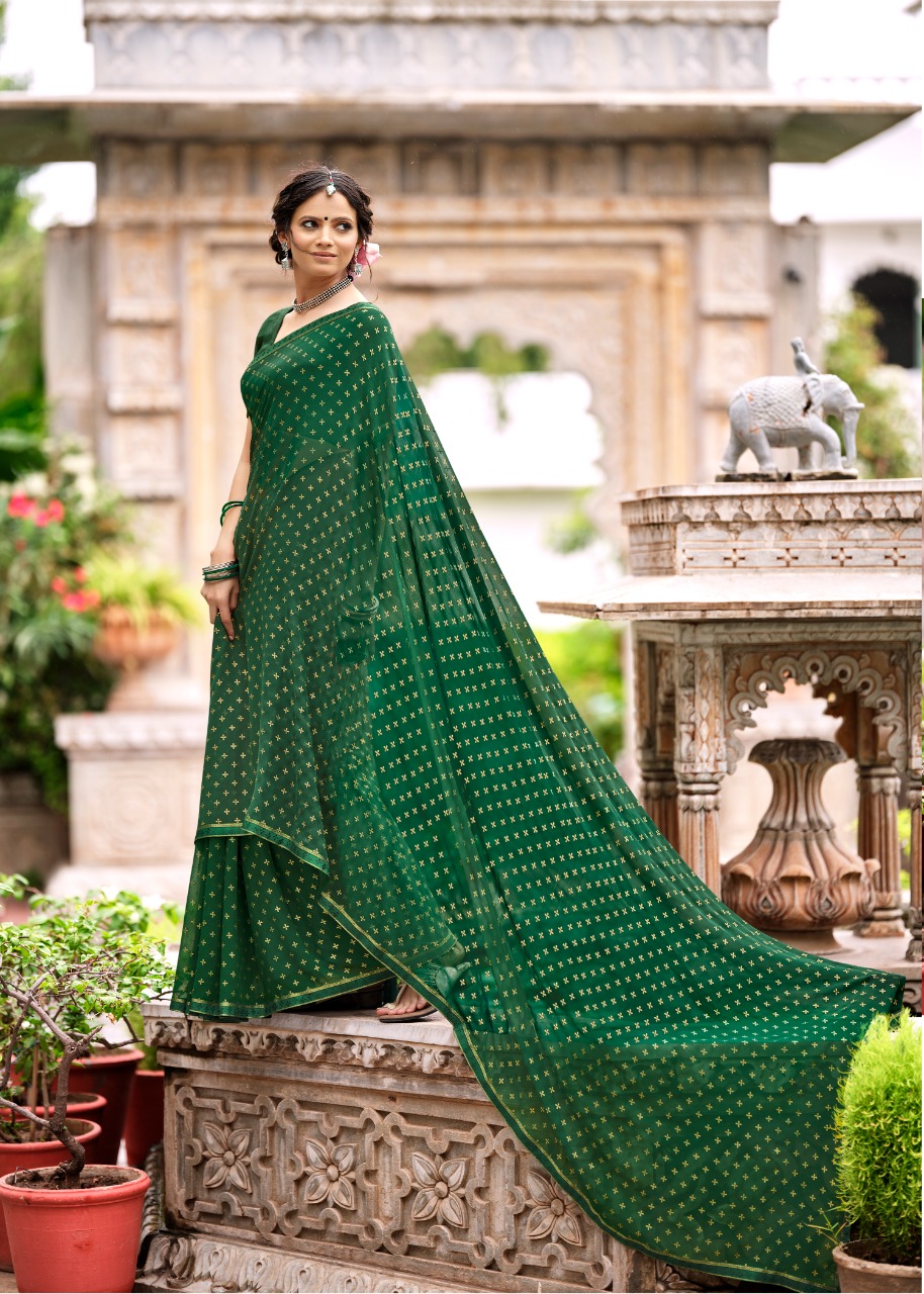 lt kashvi creation mitasha georgget regal print saree catalog