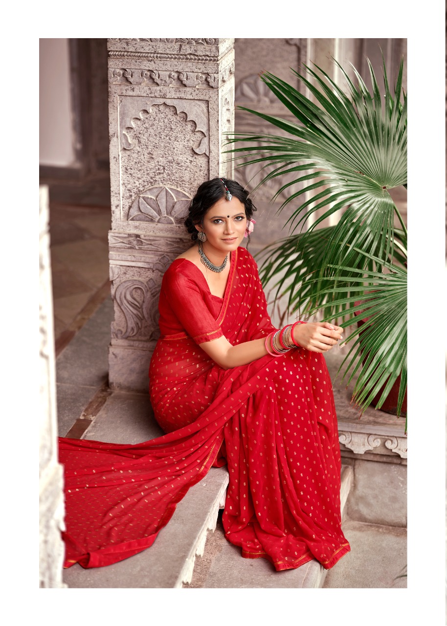 lt kashvi creation mitasha georgget regal print saree catalog