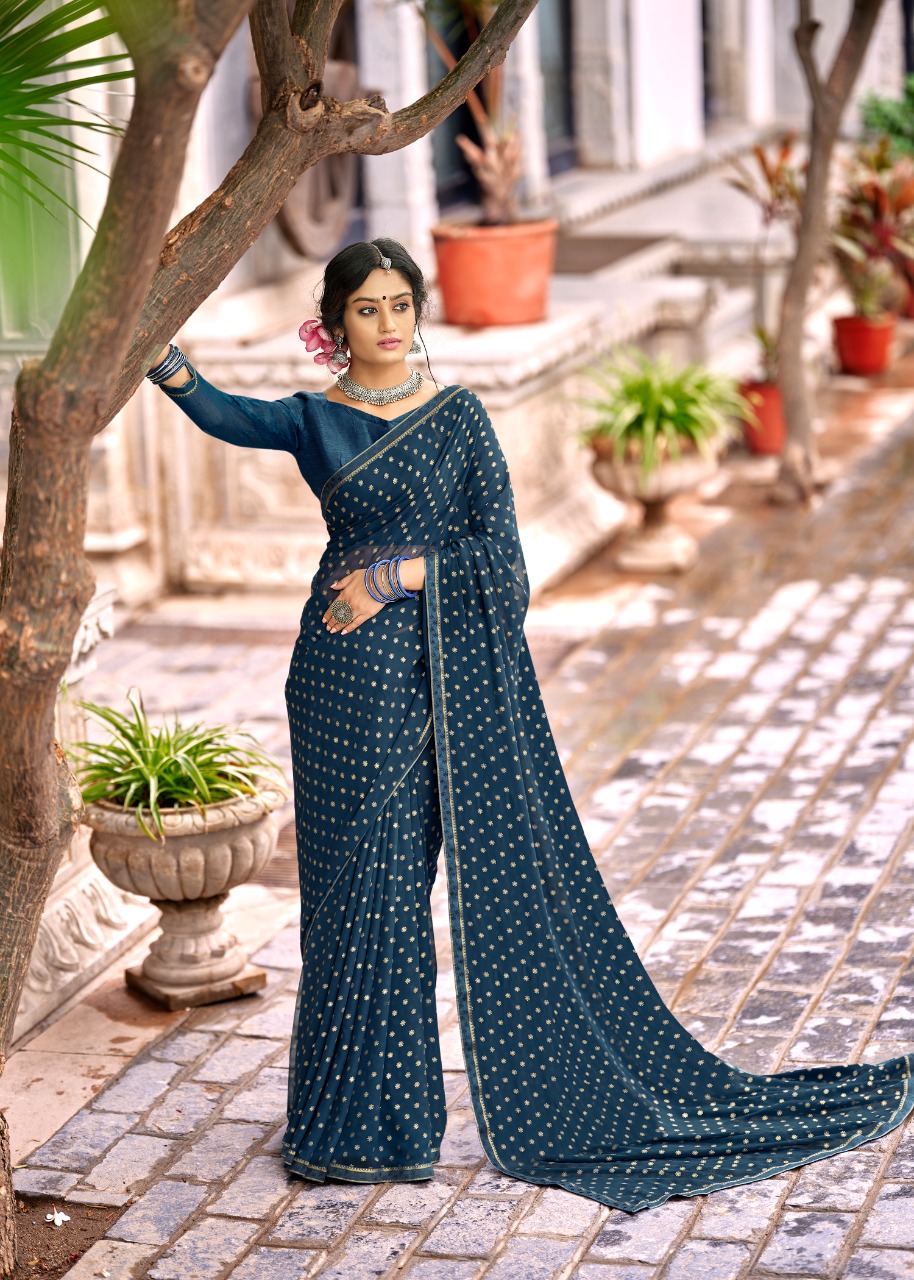 lt kashvi creation mitasha georgget regal print saree catalog