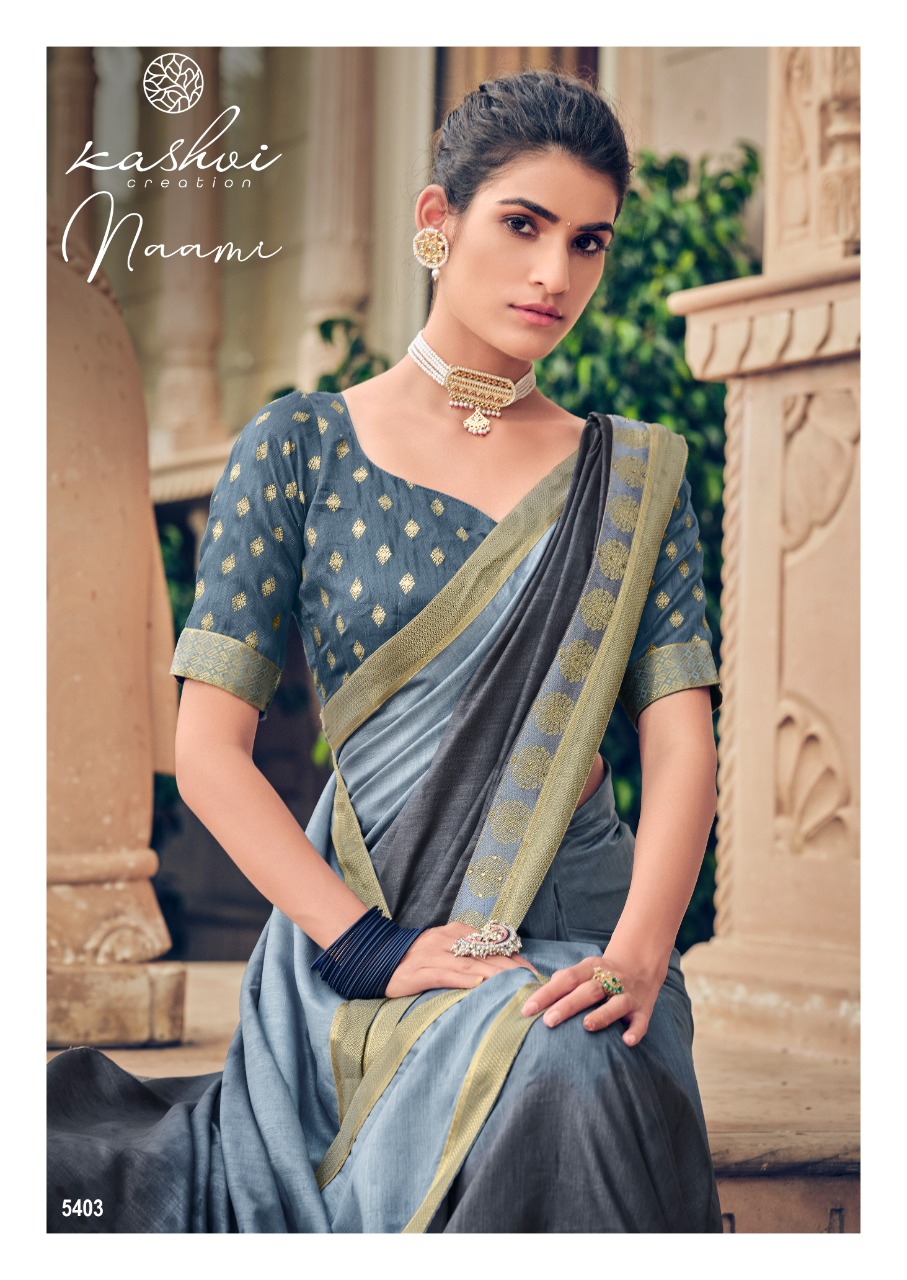 lt kashvi creation naami dola silk elegant print saree catalog