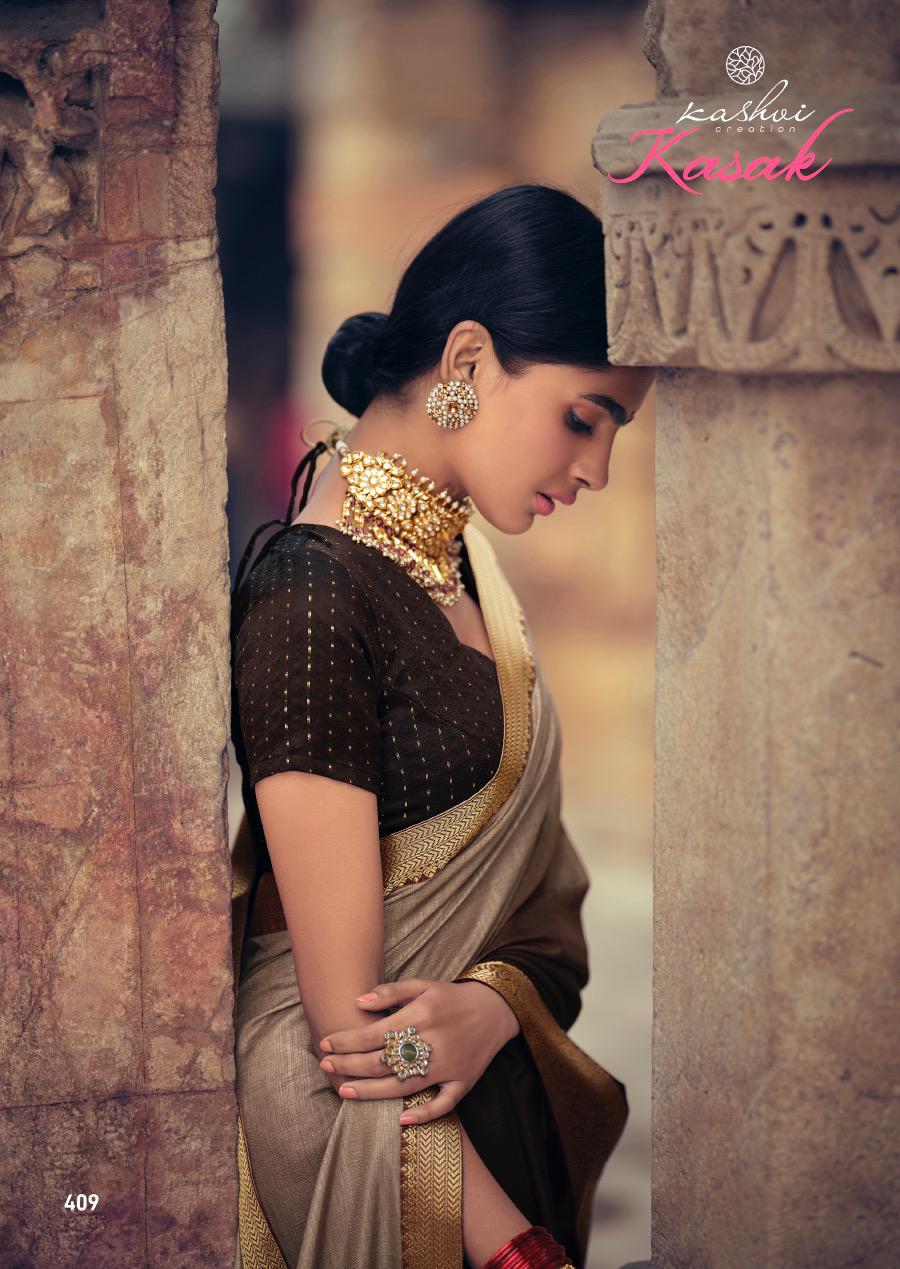 lt kashvi creation nasak silk elegant saree catalog